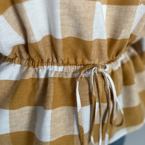 Who What Wear Plus Size Balloon Elbow Sleeve Popover Blouse (450) - Picture 7 of 14